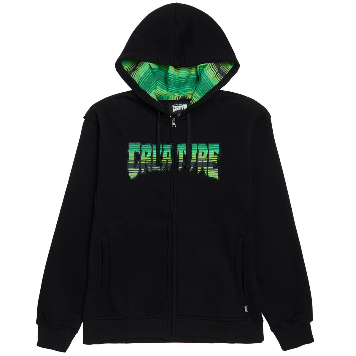 Creature Serape Logo Zip Hoodie - Black image 1