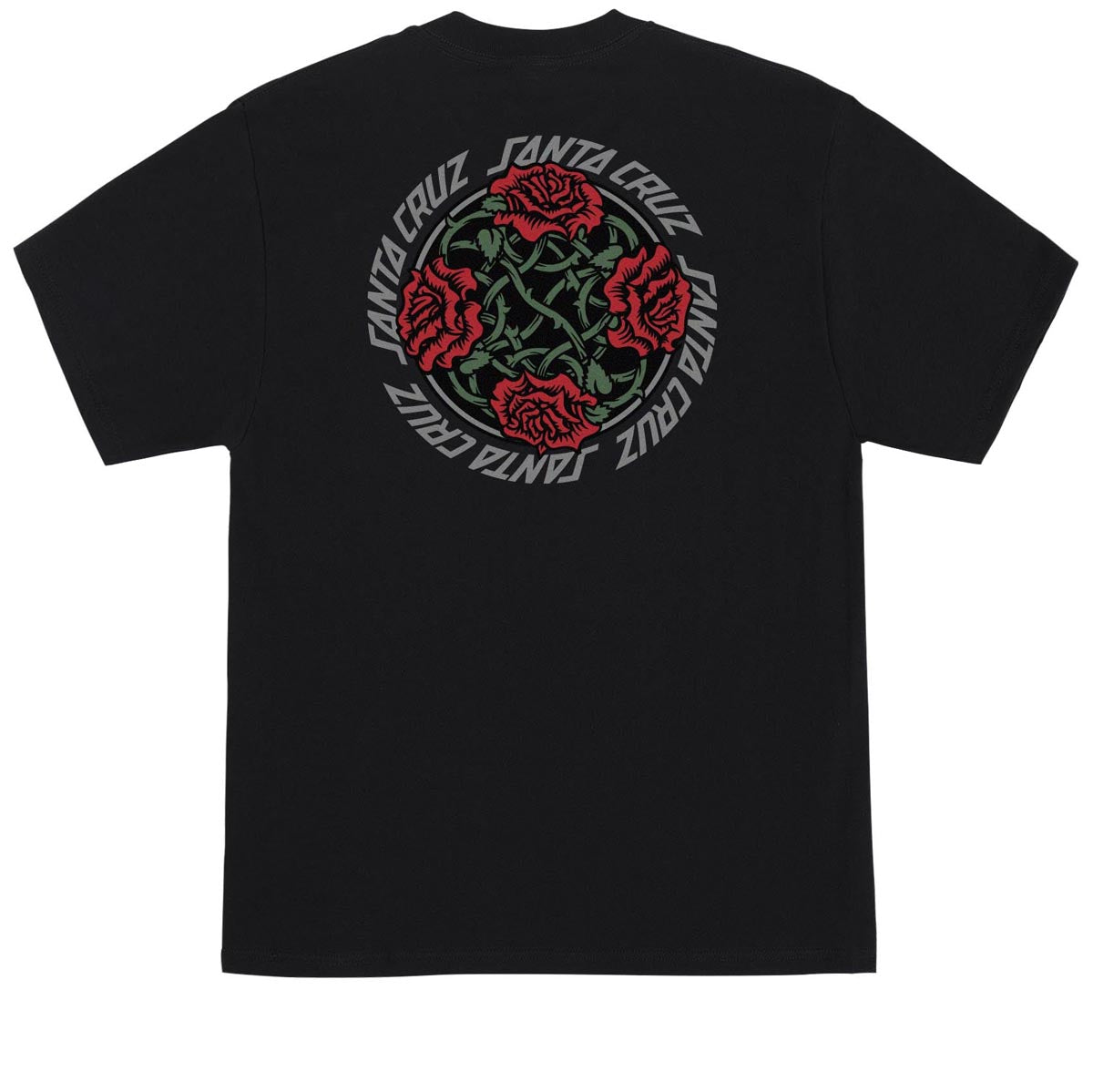 Santa Cruz Dressen Rose Solo T-Shirt - Black image 1