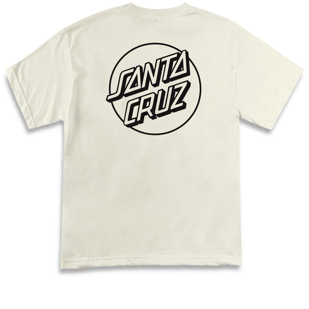 Santa Cruz Opus Dot T-Shirt - Cream/Black image 2