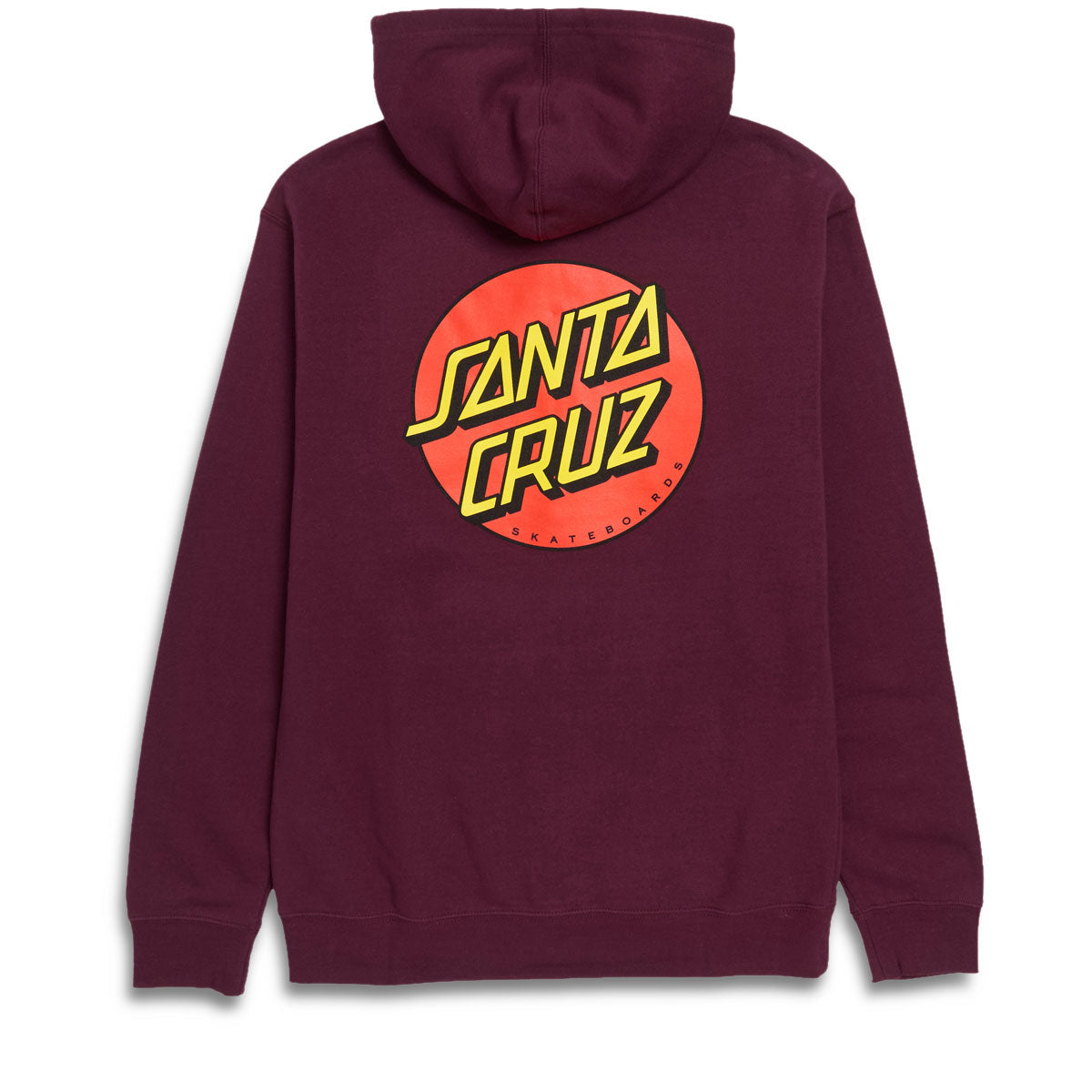 Santa Cruz Classic Dot Zip Up Hoodie - Maroon image 2