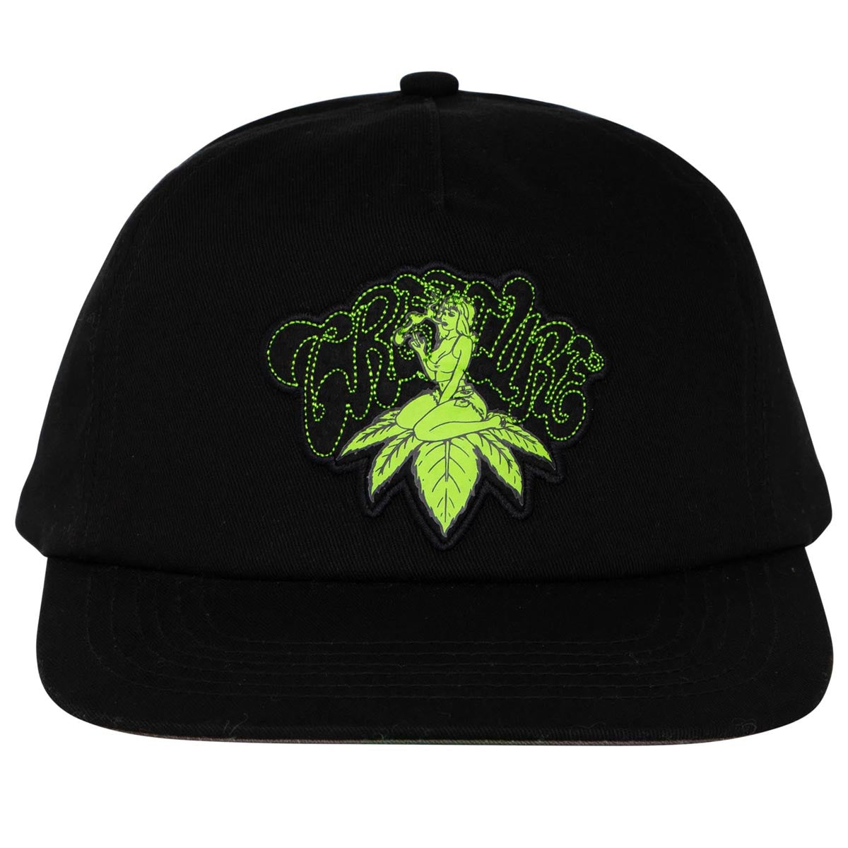 Creature Top Shelf Snapback Hat - Black image 2