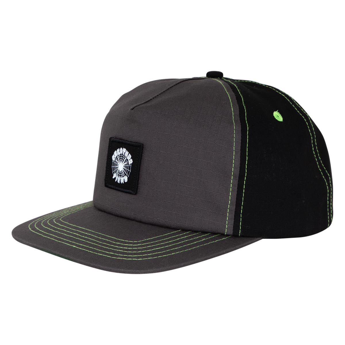 Creature Web Snapback Hat - Grey/Black image 1