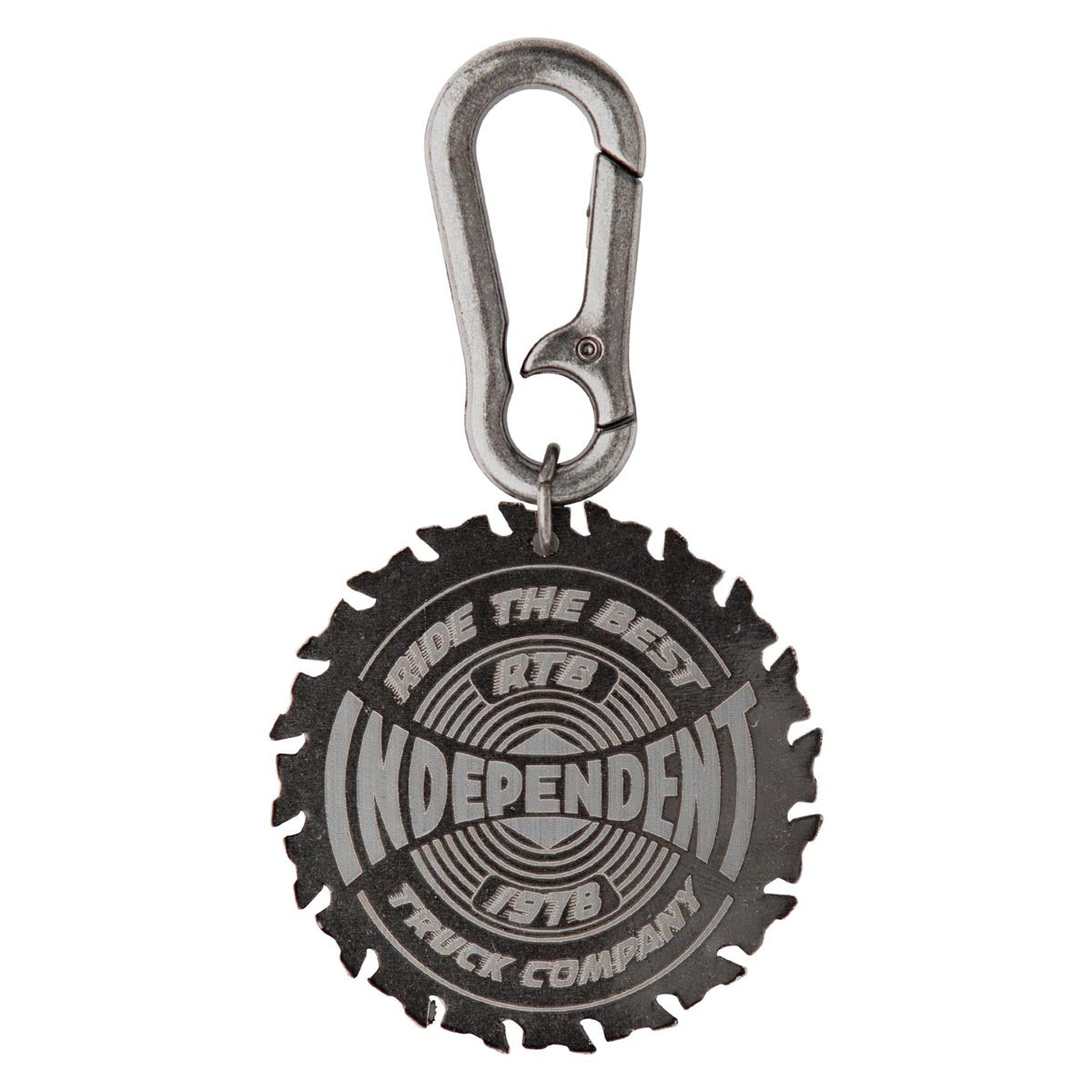 Independent Buzzsaw Keychain - Nickel image 2