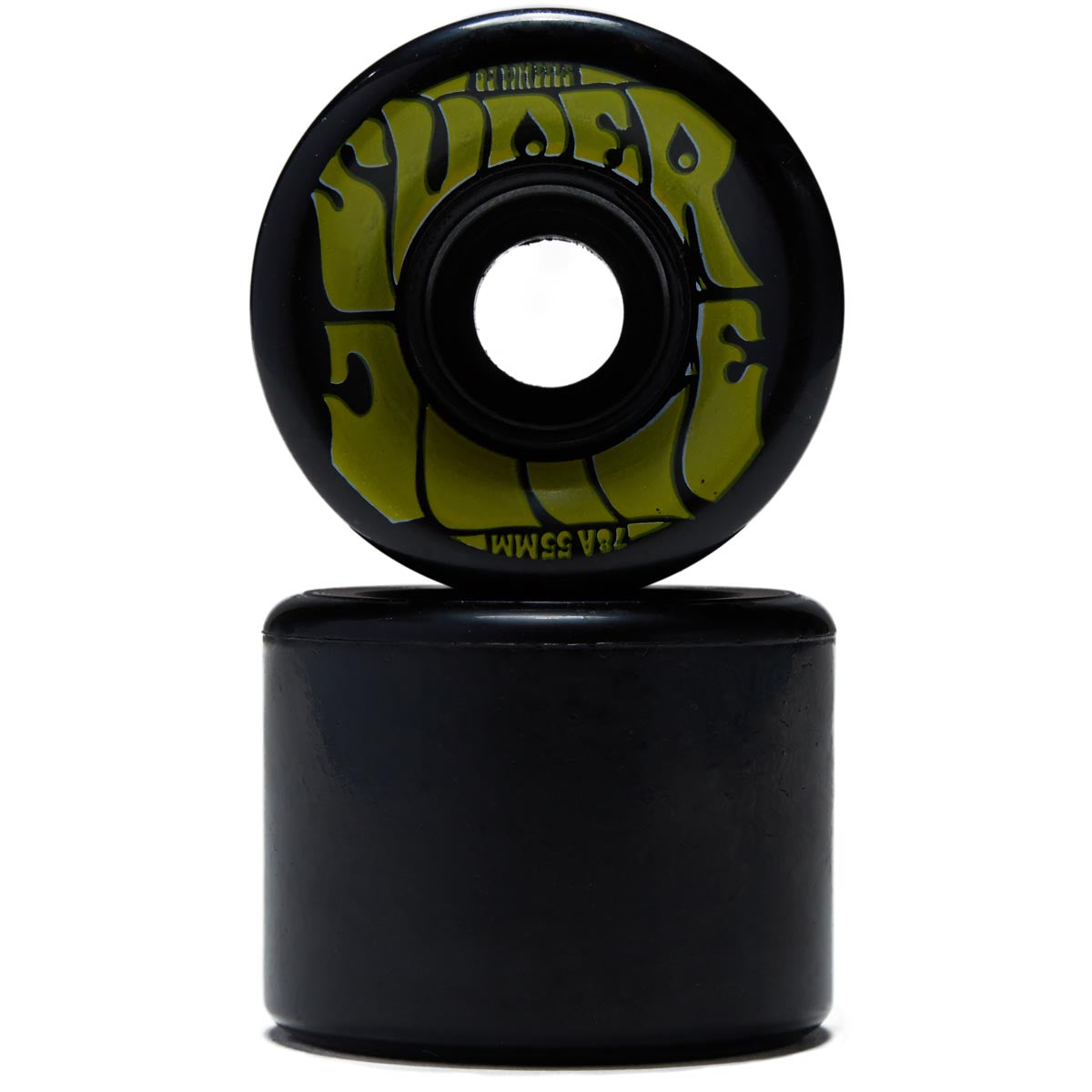 OJ Mini Super Juice 78a Skateboard Wheels - Black/Yellow - 55mm image 2