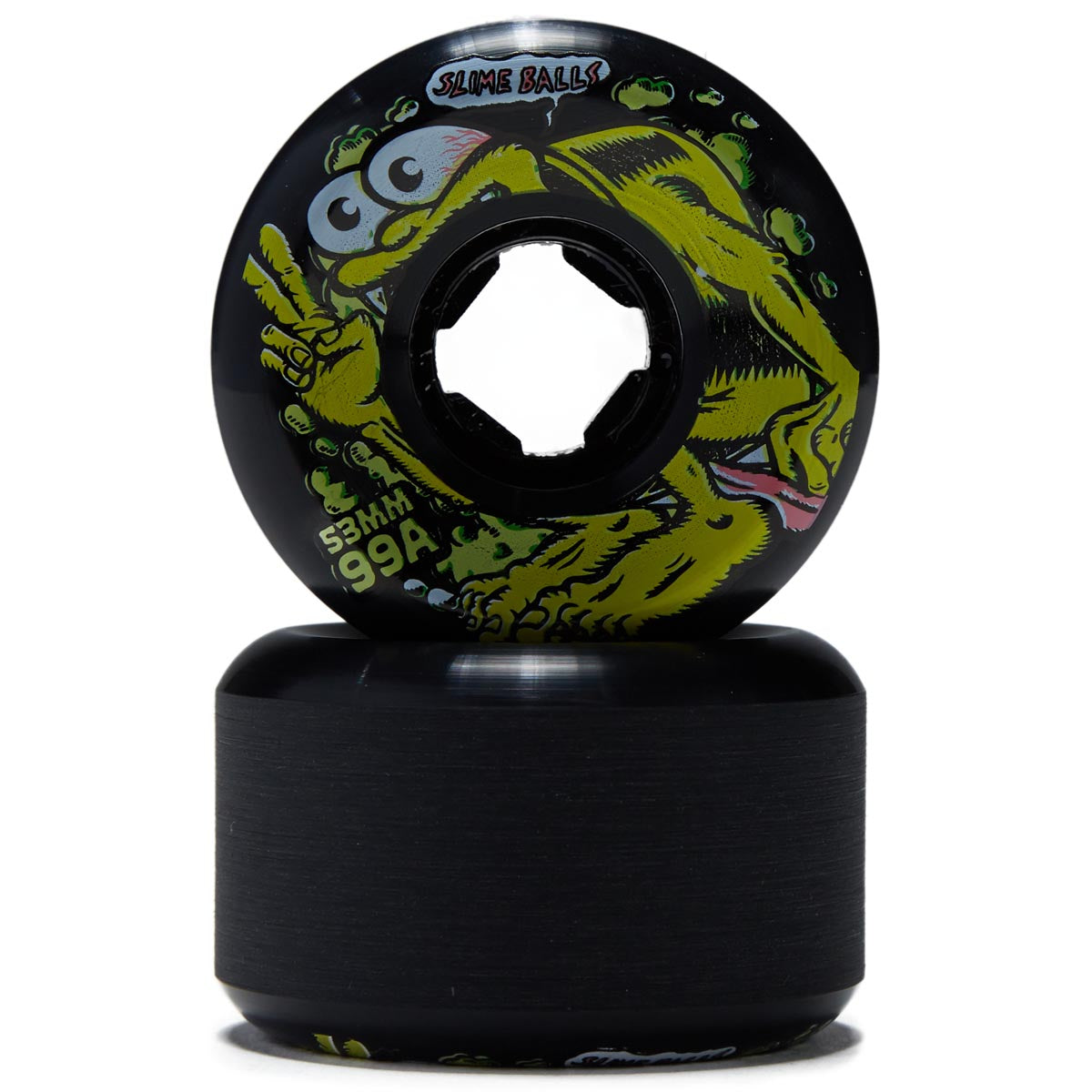 Slime Balls Slime Gremmie Vomit Mini 99a Skateboard Wheels - Black - 53mm image 2