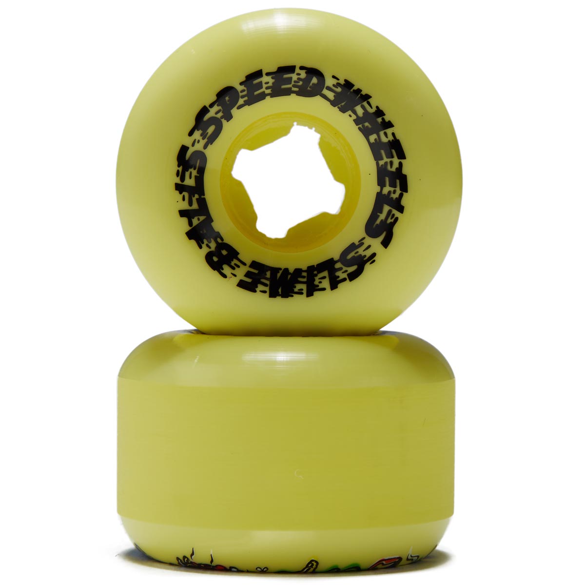 Slime Balls Scarf Balls Vomit Mini 99a Skateboard Wheels - Yellow - 54mm image 2