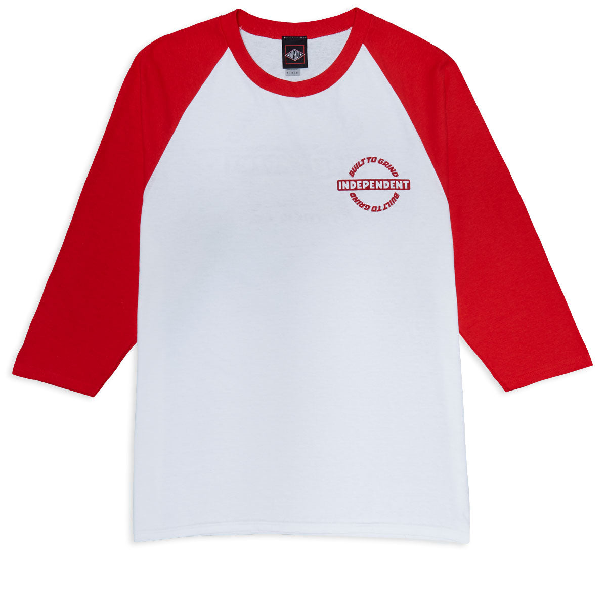 Independent Bar-rier 3/4 Sleeve T-Shirt - White/Red image 1