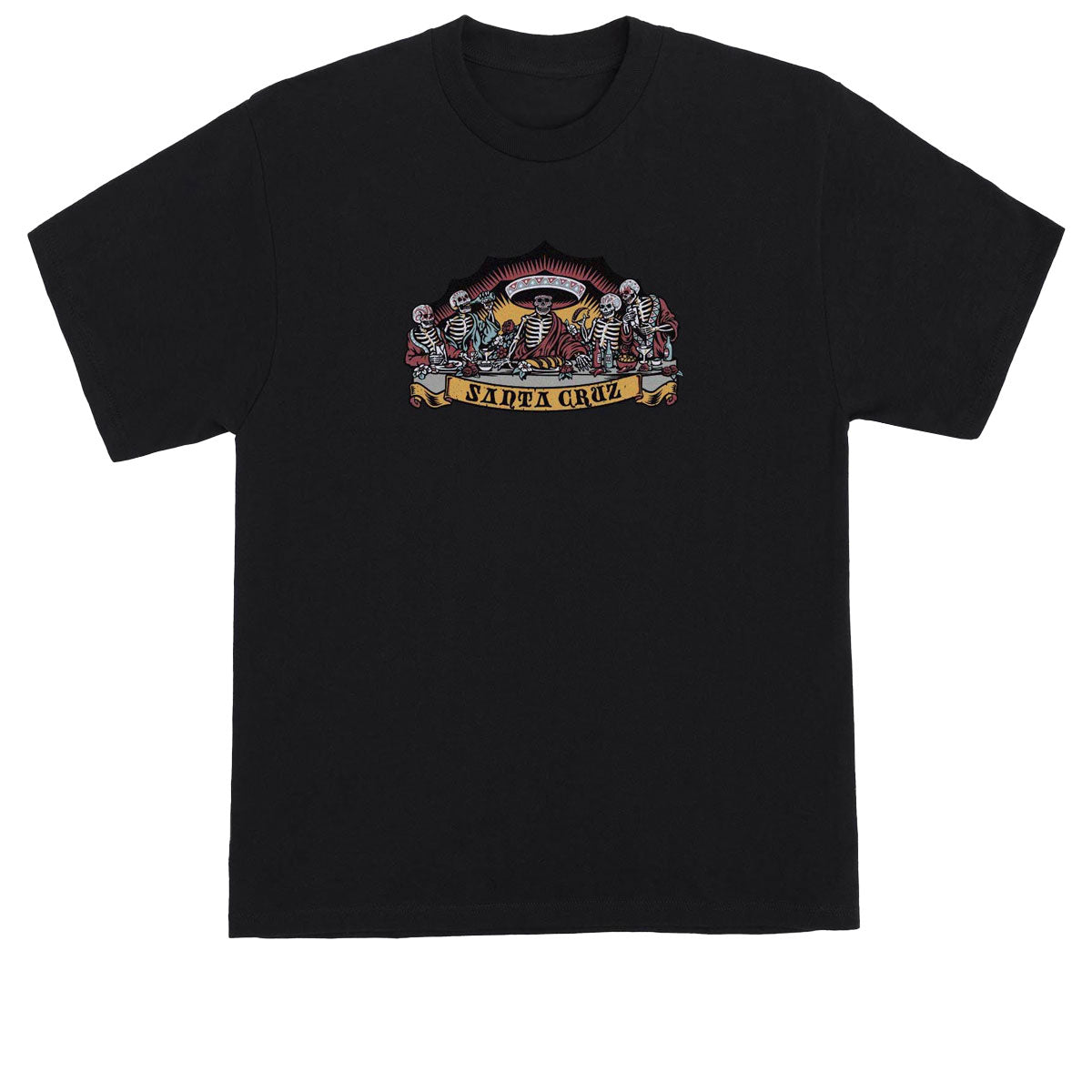 Santa Cruz Guzman Dead Diners Front T-Shirt - Black image 1