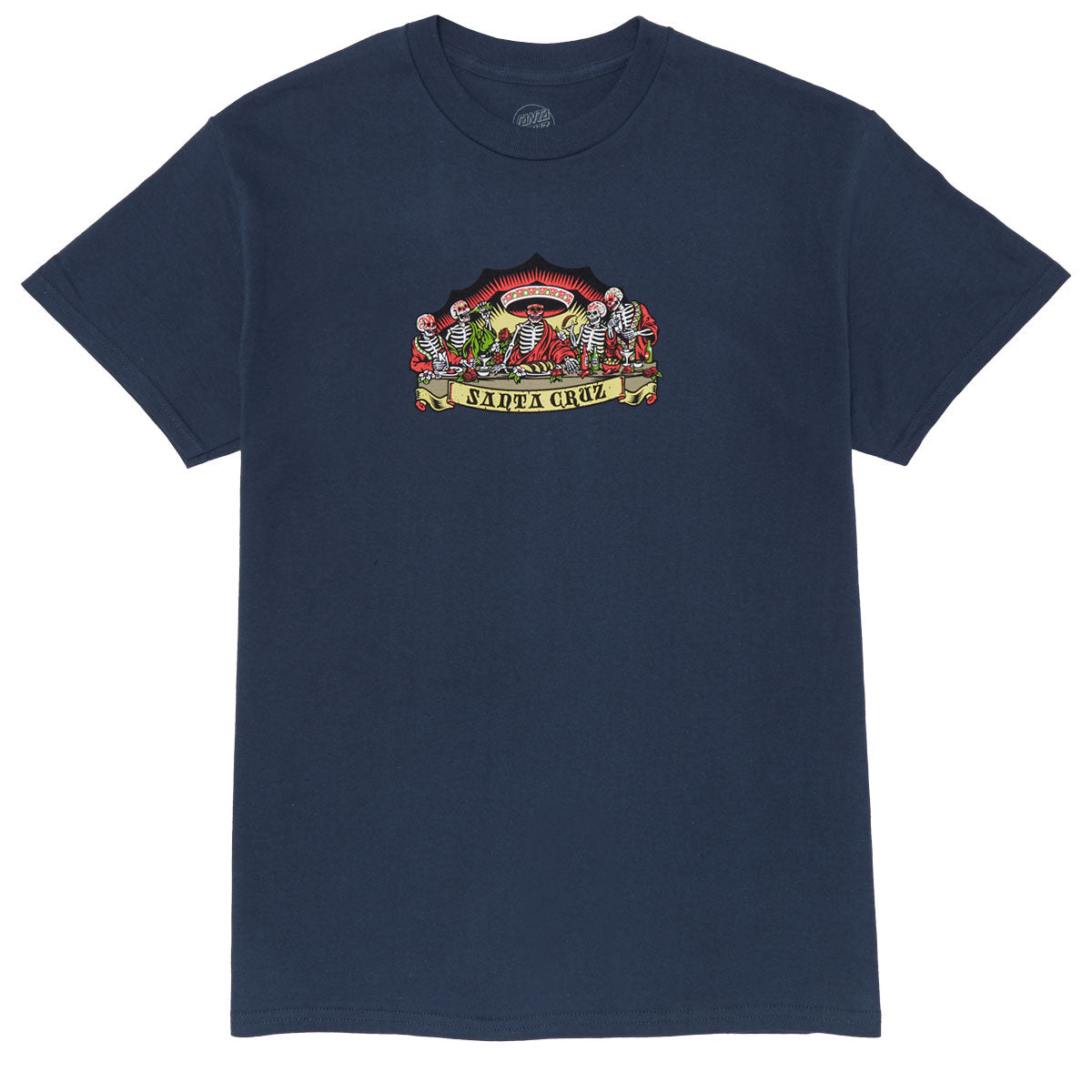 Santa Cruz Guzman Dead Diners Front T-Shirt - Blue Dusk image 1