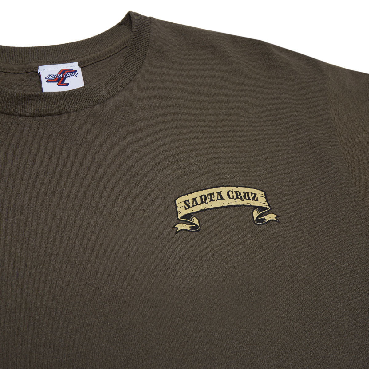 Santa Cruz Guzman Dining Dot T-Shirt - Olive image 2