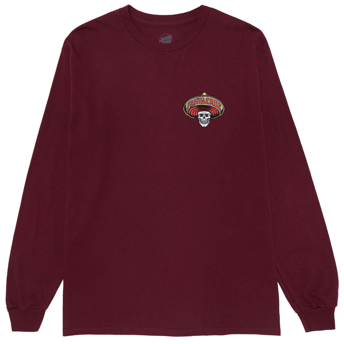 Santa Cruz Guzman Dead Diners Long Sleeve T-Shirt - Maroon image 1