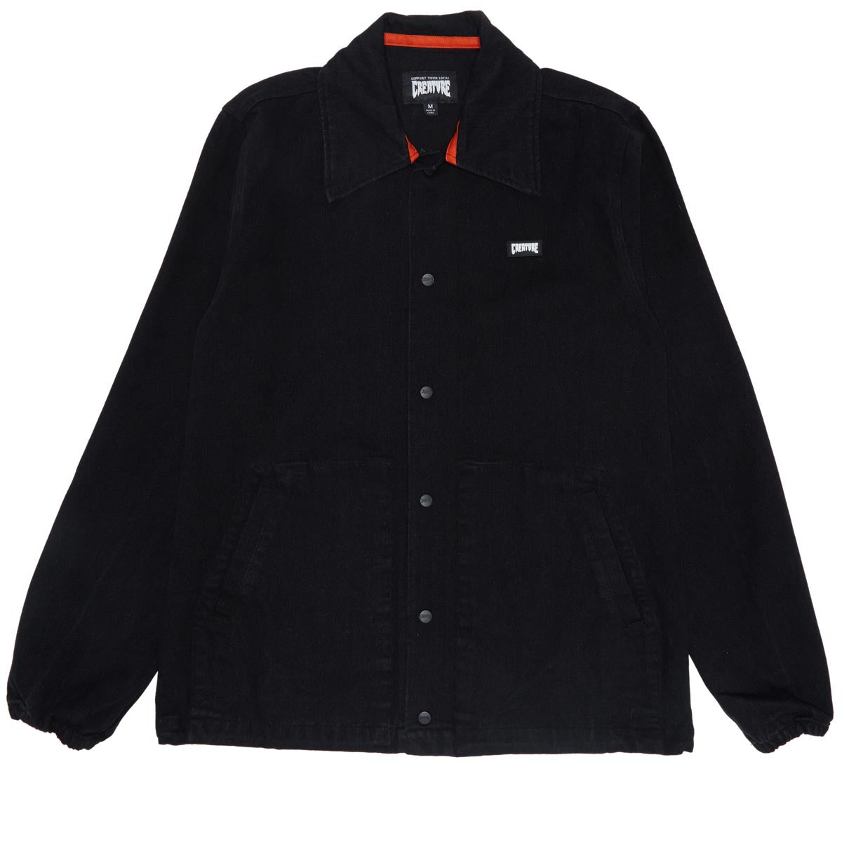 Creature Fortune Windbreaker Jacket - Black image 1