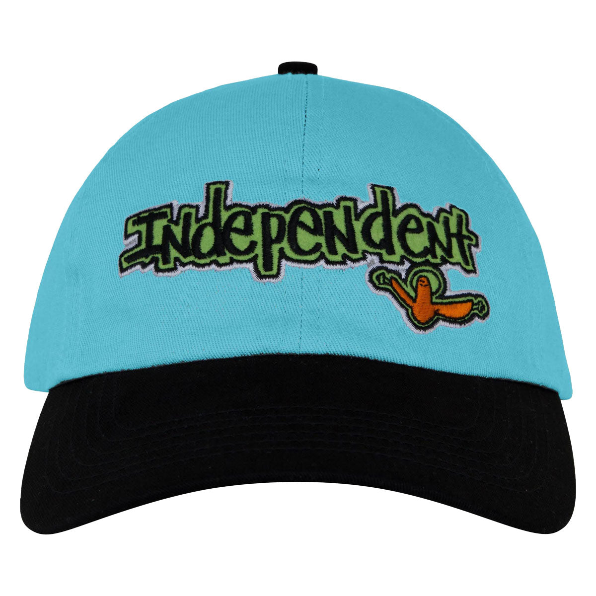 Independent Gonz Bar Dad Strapback Hat - Stone Blue/Black image 2