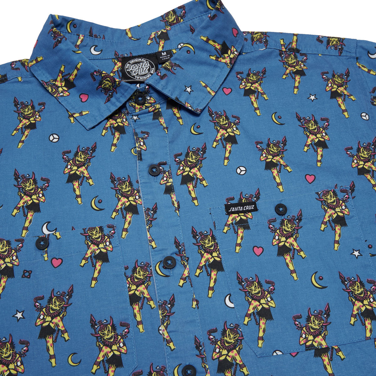 Santa Cruz Salba Witch Doctor Work Shirt - Blue image 2