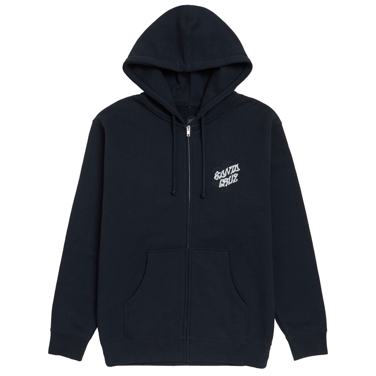 Santa Cruz Salba Eyes Dot Zip Hoodie - Navy image 1