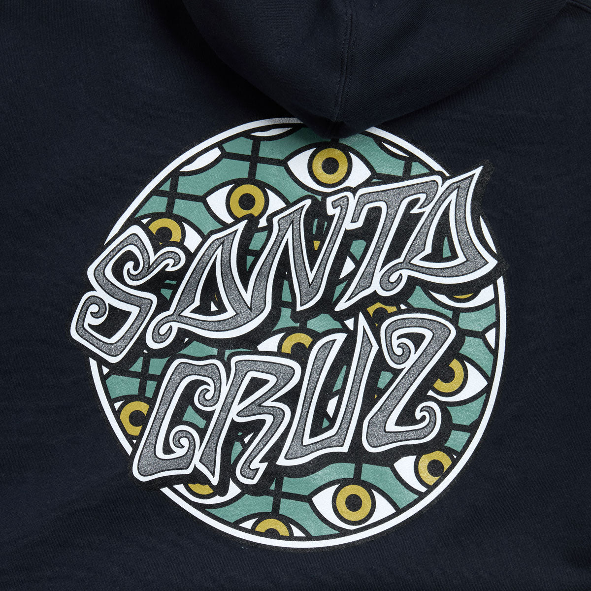 Santa Cruz Salba Eyes Dot Zip Hoodie - Navy image 2