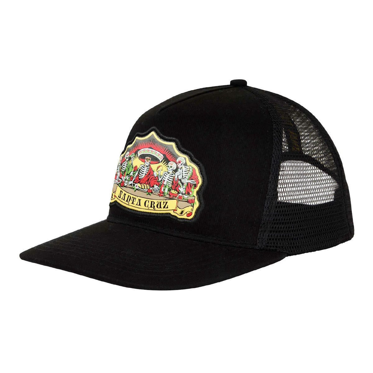 Santa Cruz Guzman Dead Diners Snapback Hat - Black/Black image 1