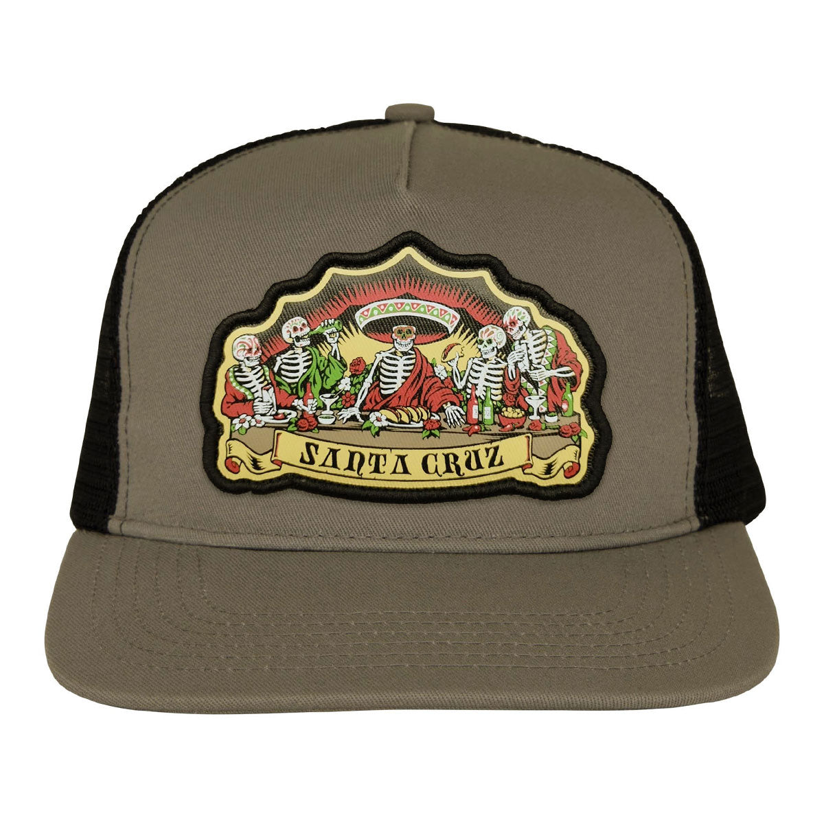 Santa Cruz Guzman Dead Diners Snapback Hat - Dusty Brown/Black image 2