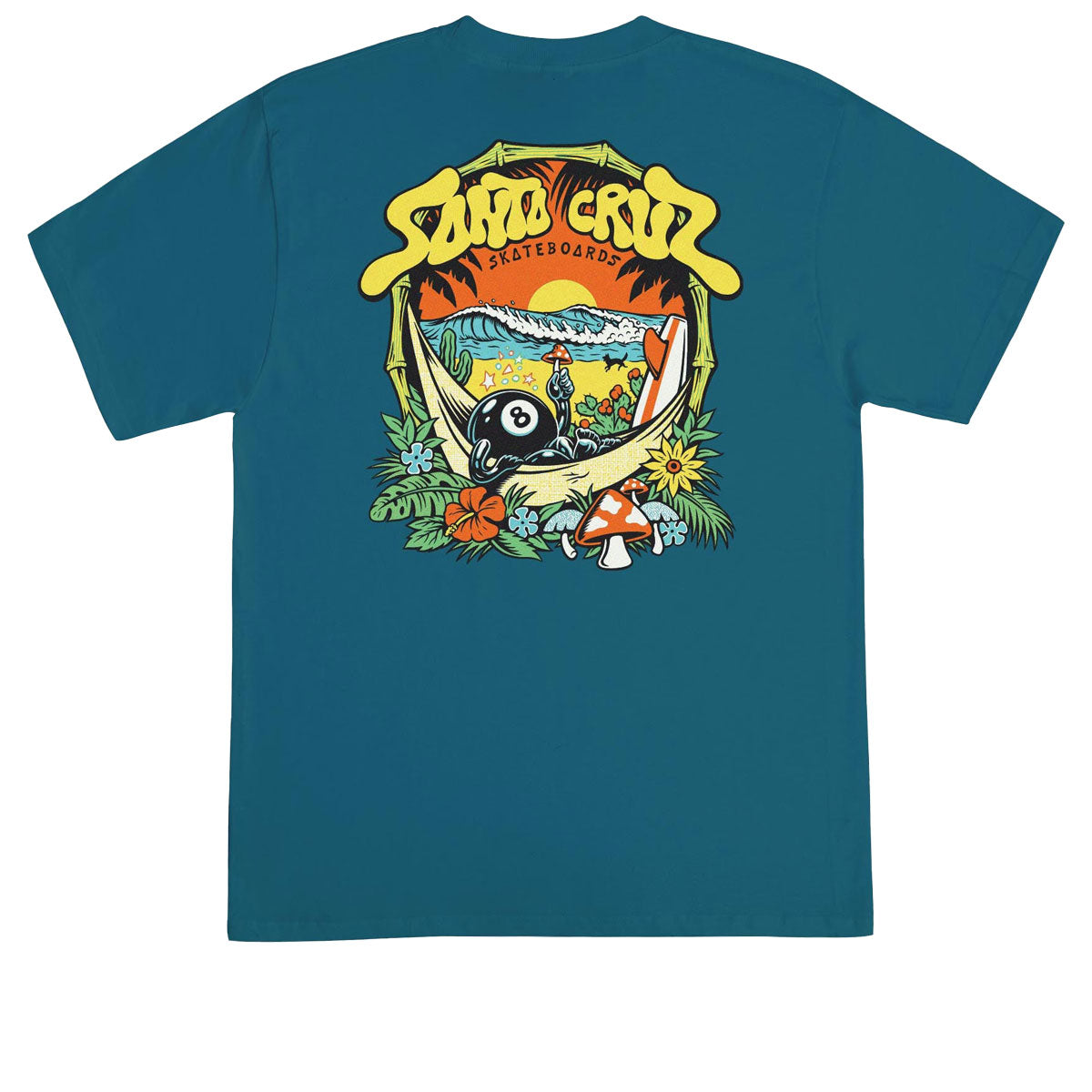 Santa Cruz Winkowski 8Baller Trip T-Shirt - Galapagos Blue image 1