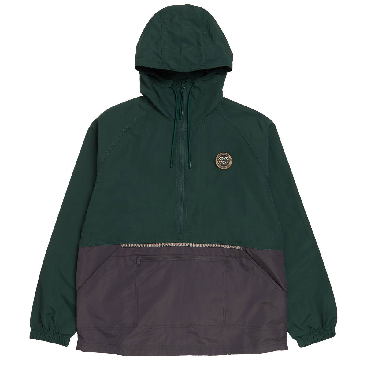 Santa Cruz Break Trail Anorak Unlined Jacket - Forest/Charcoal image 1