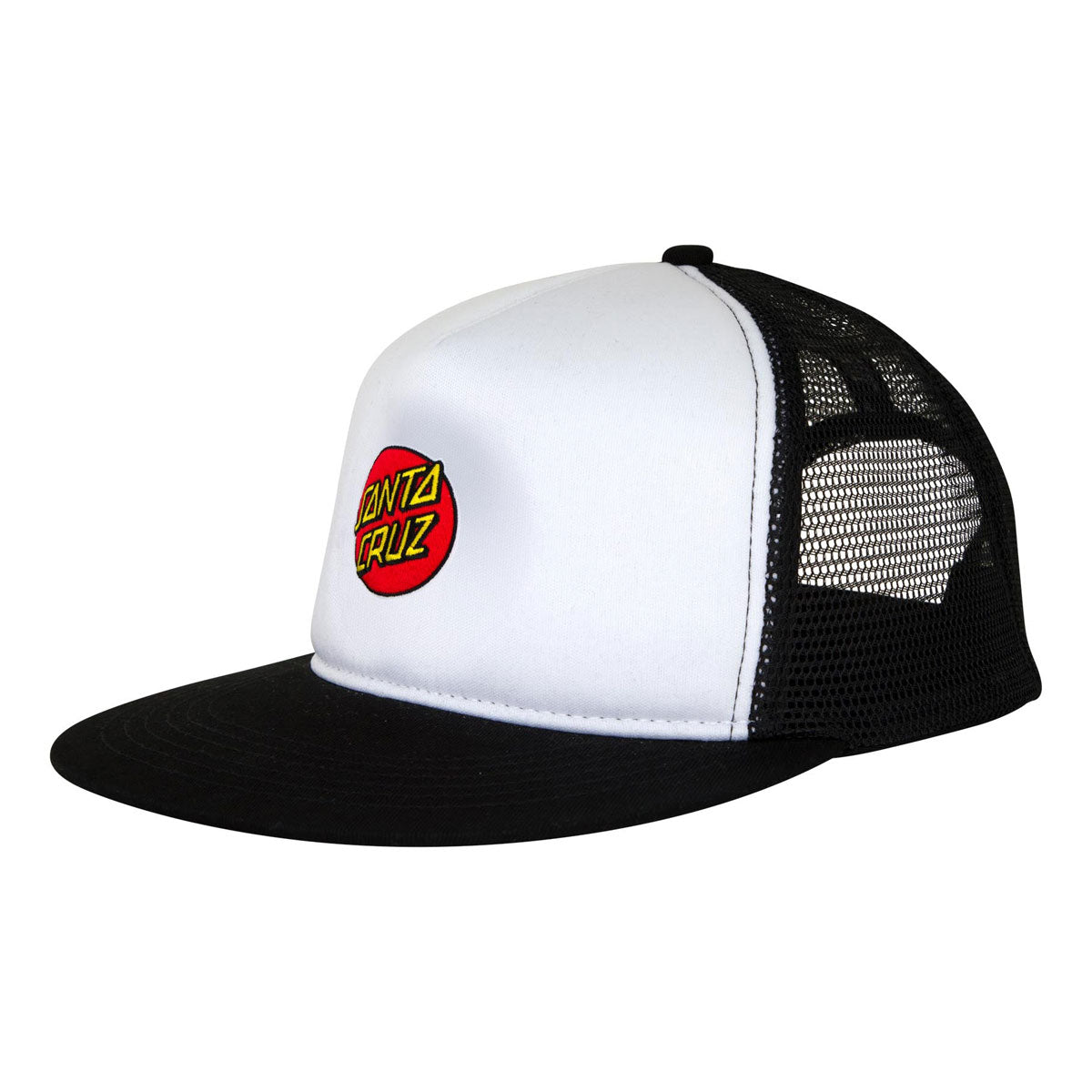 Santa Cruz Cruz Embroidered Trucker Hat - White/Black image 1