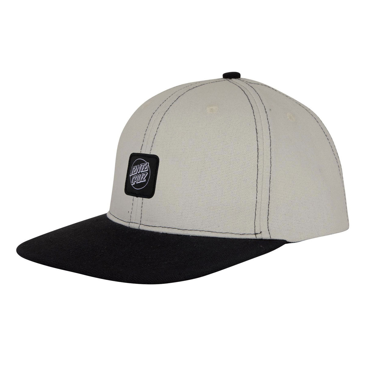 Santa Cruz Cruz Label Snapback Hat - Dark Sand/Black image 1