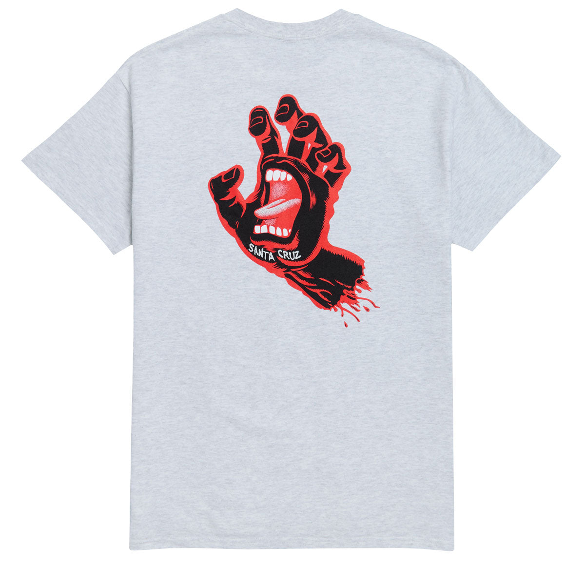 Santa Cruz Screaming Hand T-Shirt - Ash/Black/Red image 1