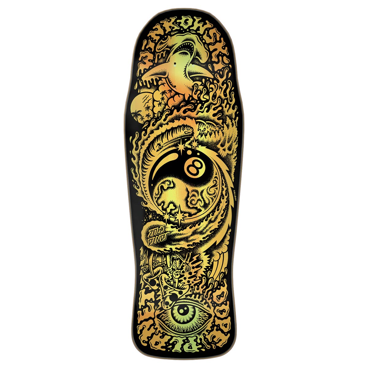 Santa Cruz Winkowski Dope Planet Shaped Skateboard Deck - 10.34