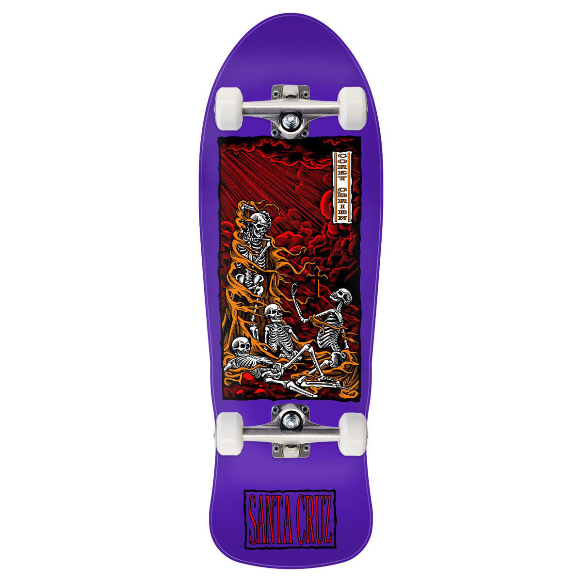 Santa Cruz O'Brien Purgatory Reissue Skateboard Complete - Purple - 9.85