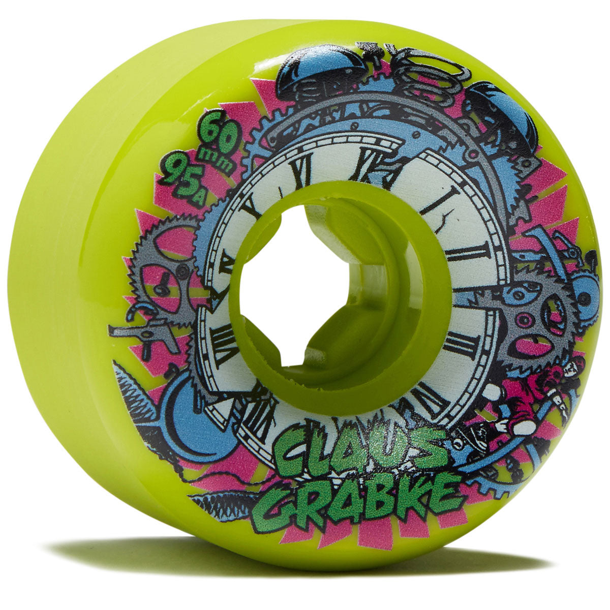 Slime Balls Claus Grabke Reissue Vomits 95a Skateboard Wheels - Neon Green - 60mm image 1