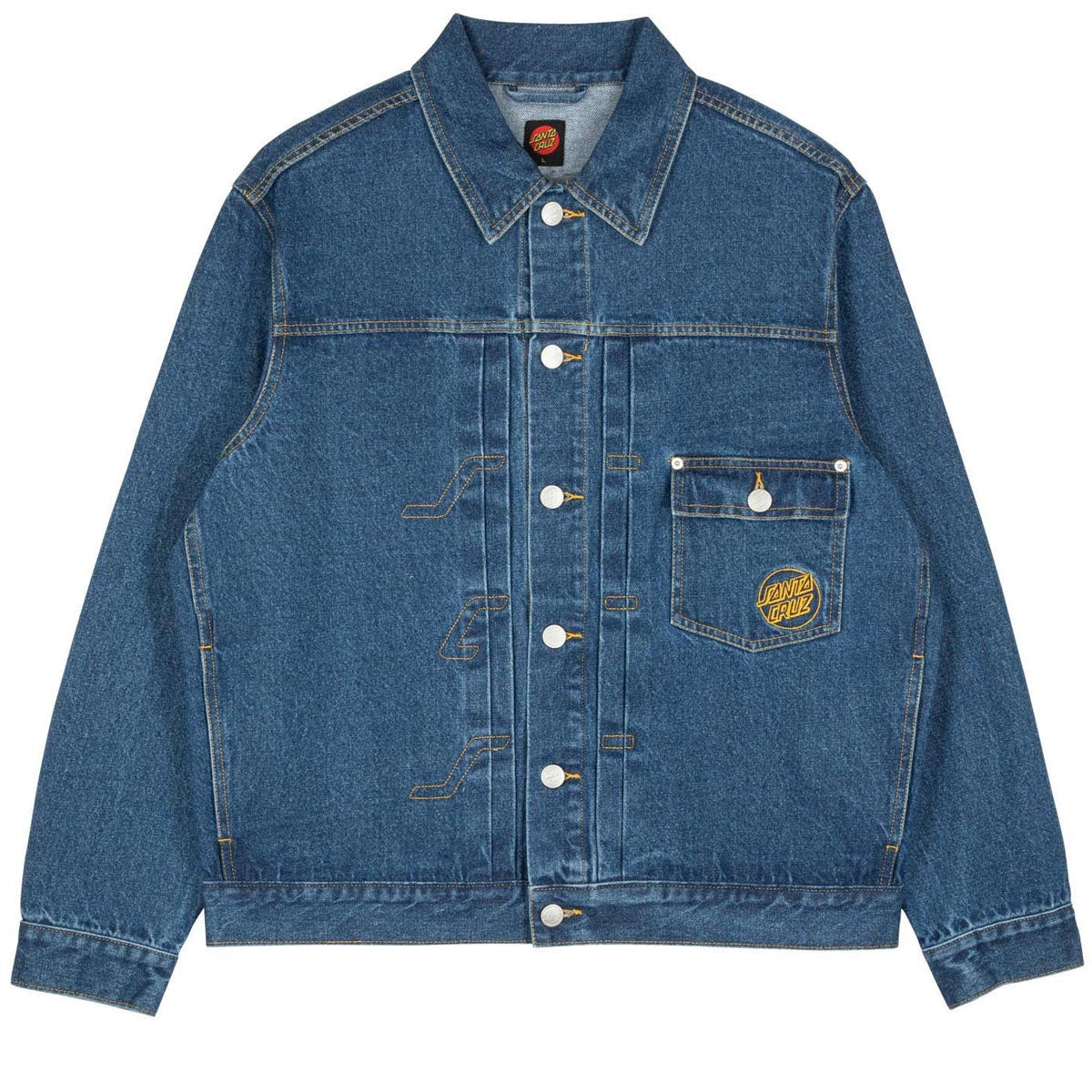 Santa Cruz SCS Denim Unlined Jacket - Classic Blue image 1