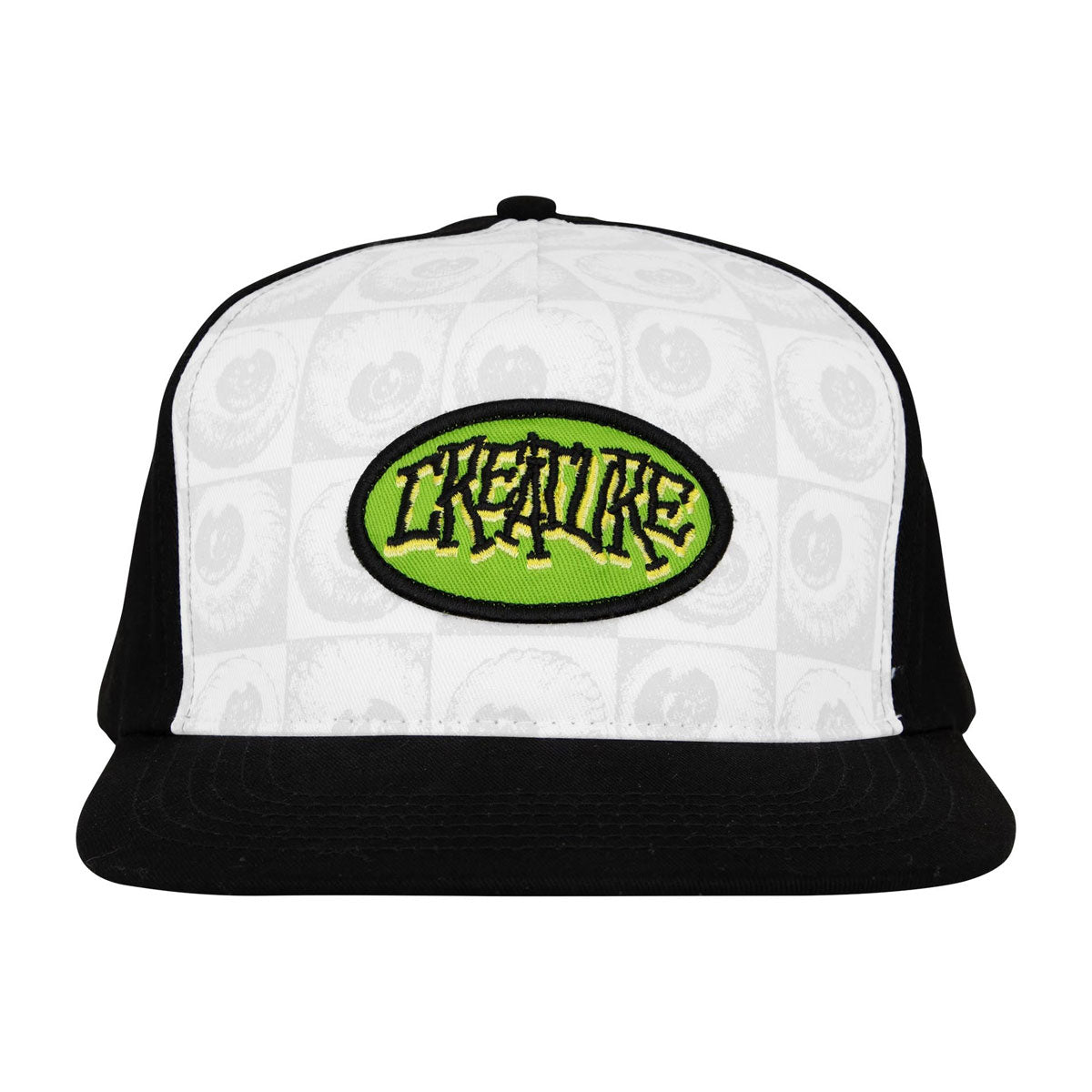 Creature Crash and Burn Snapback Hat - White/Black image 3