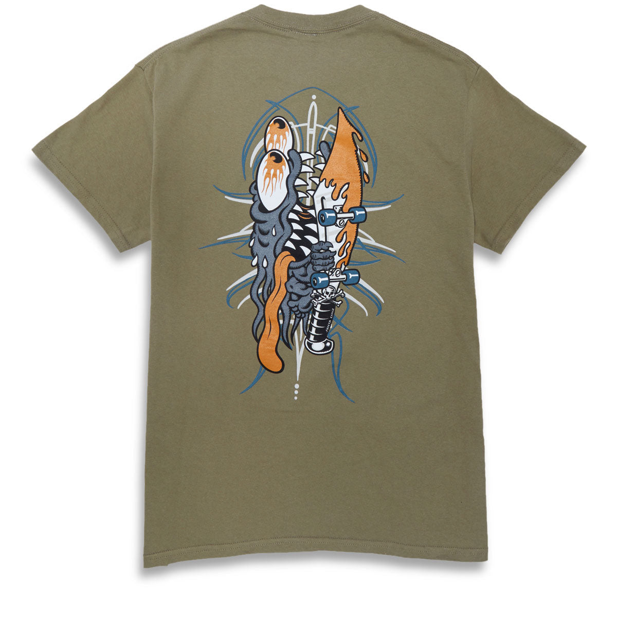 Santa Cruz Meek Pinstripe Slasher T-Shirt - Prairie Dust image 1