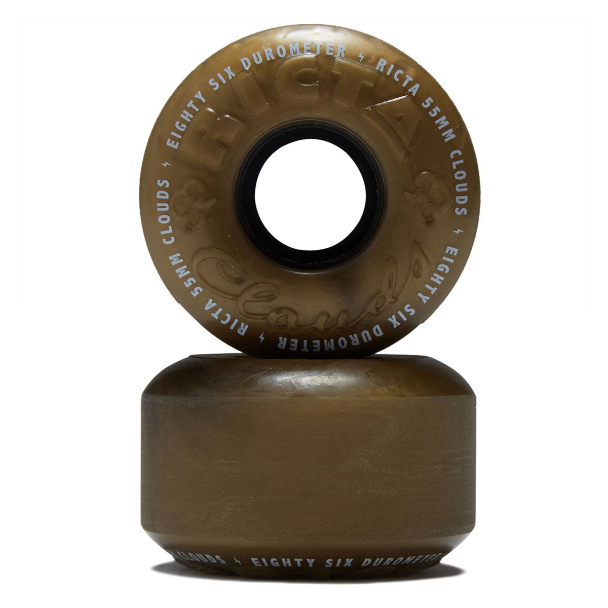 Ricta Clouds 86a Skateboard Wheels - Metallic Gold - 55mm image 2