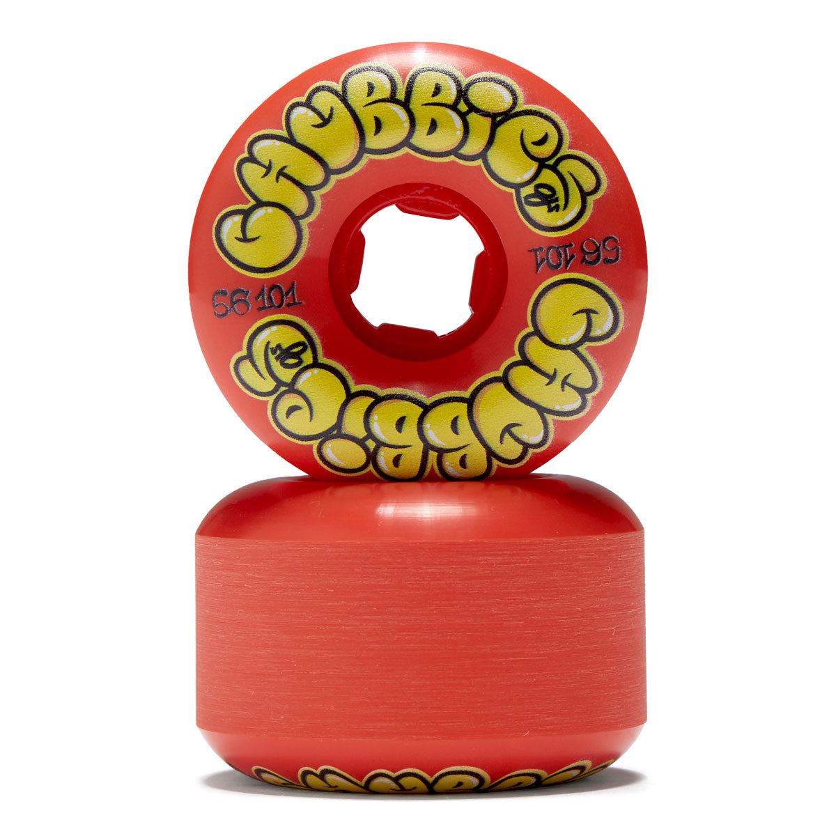 OJ Throw Ups Chubbies 101a Skateboard Wheels - Red - 56mm image 2