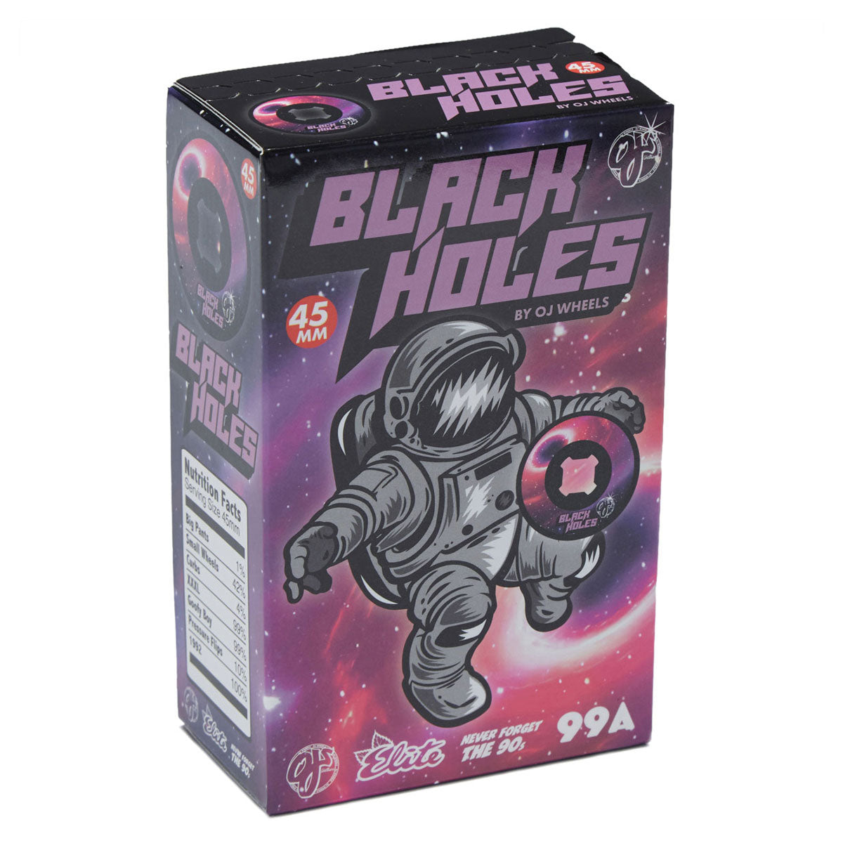 OJ Black Holes Mini Chubbies 99a Skateboard Wheels - Black - 45mm image 3