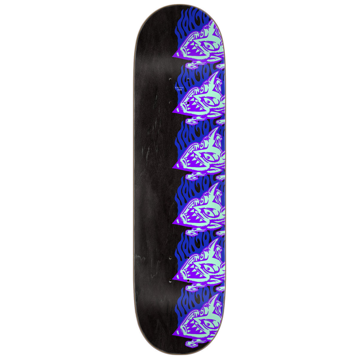 Santa Cruz Delfino Devil Mask Skateboard Deck - 8.25