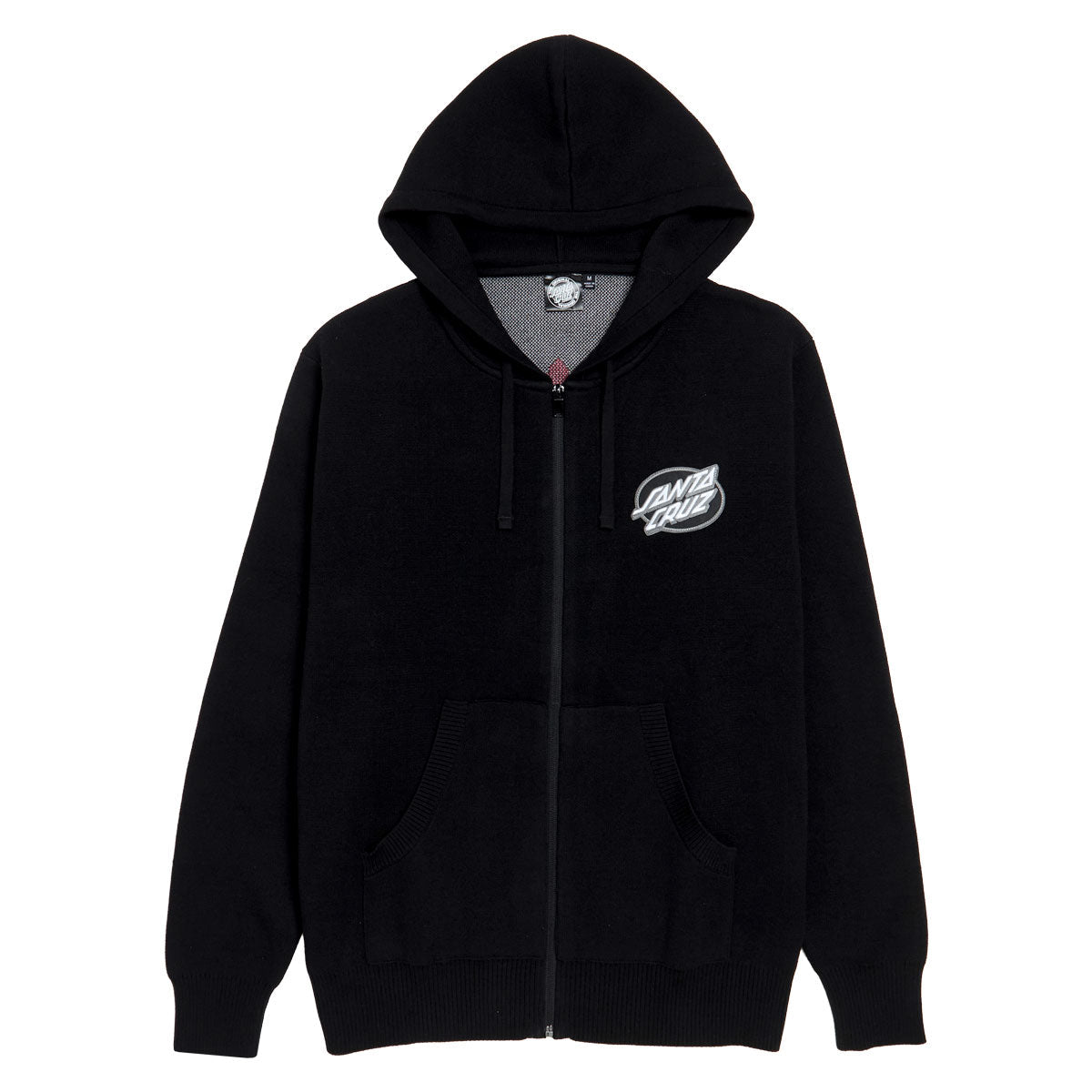 Santa Cruz Natas Panther Zip Up Hoodie - Black image 2