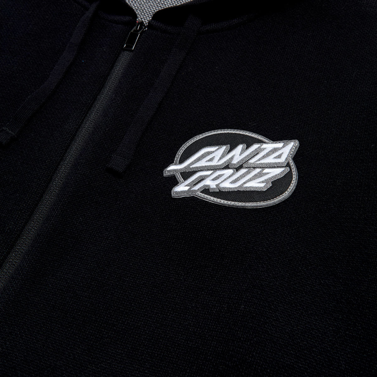 Santa Cruz Natas Panther Zip Up Hoodie - Black image 3