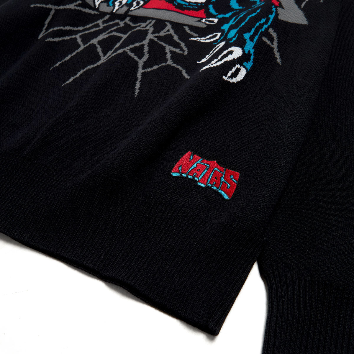 Santa Cruz Natas Panther Zip Up Hoodie - Black image 4