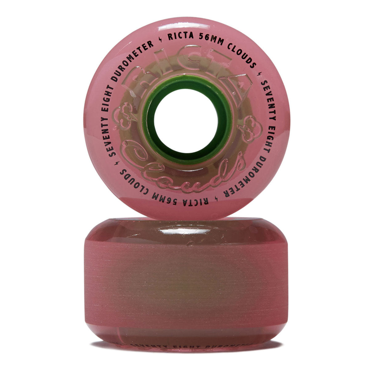 Ricta Watermelon Clouds 78a Skateboard Wheels - Pink - 56mm image 2