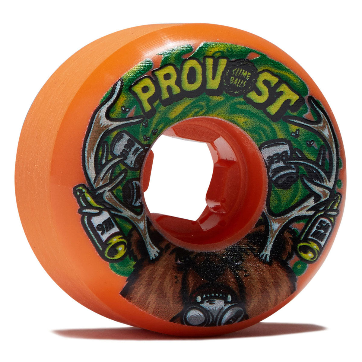 Slime Balls Collin Provost Beer Guest Vomit Mini 97a Skateboard Wheels - Orange - 54mm image 1