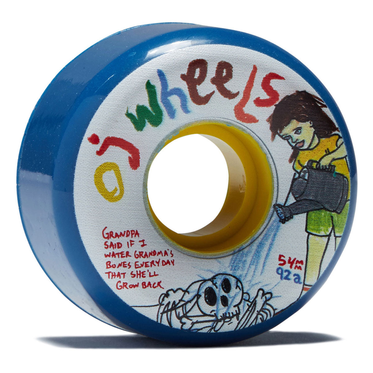 OJ Porous Walker Grandmas Keyframe 92a Skateboard Wheels - Blue - 54mm image 1