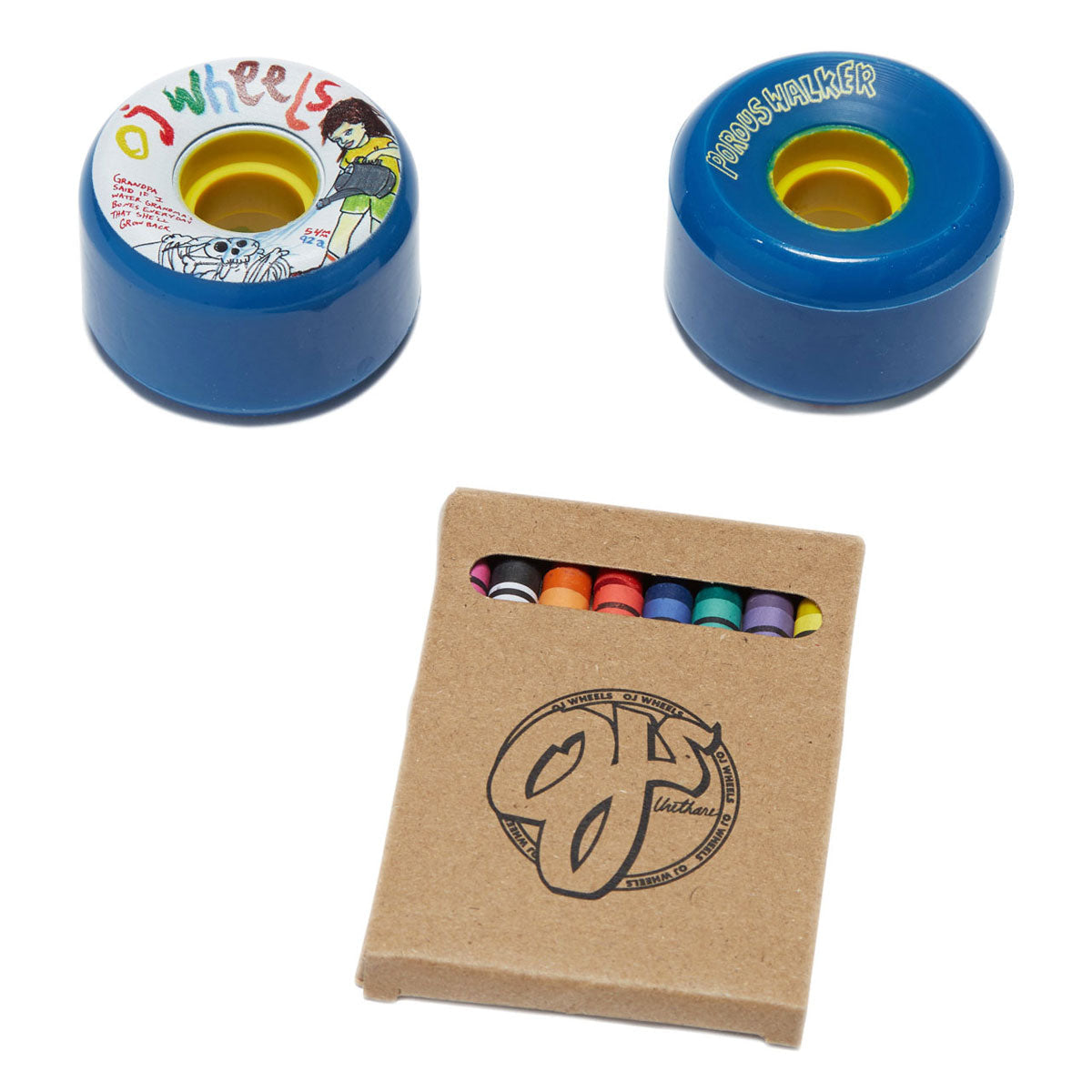 OJ Porous Walker Grandmas Keyframe 92a Skateboard Wheels - Blue - 54mm image 3