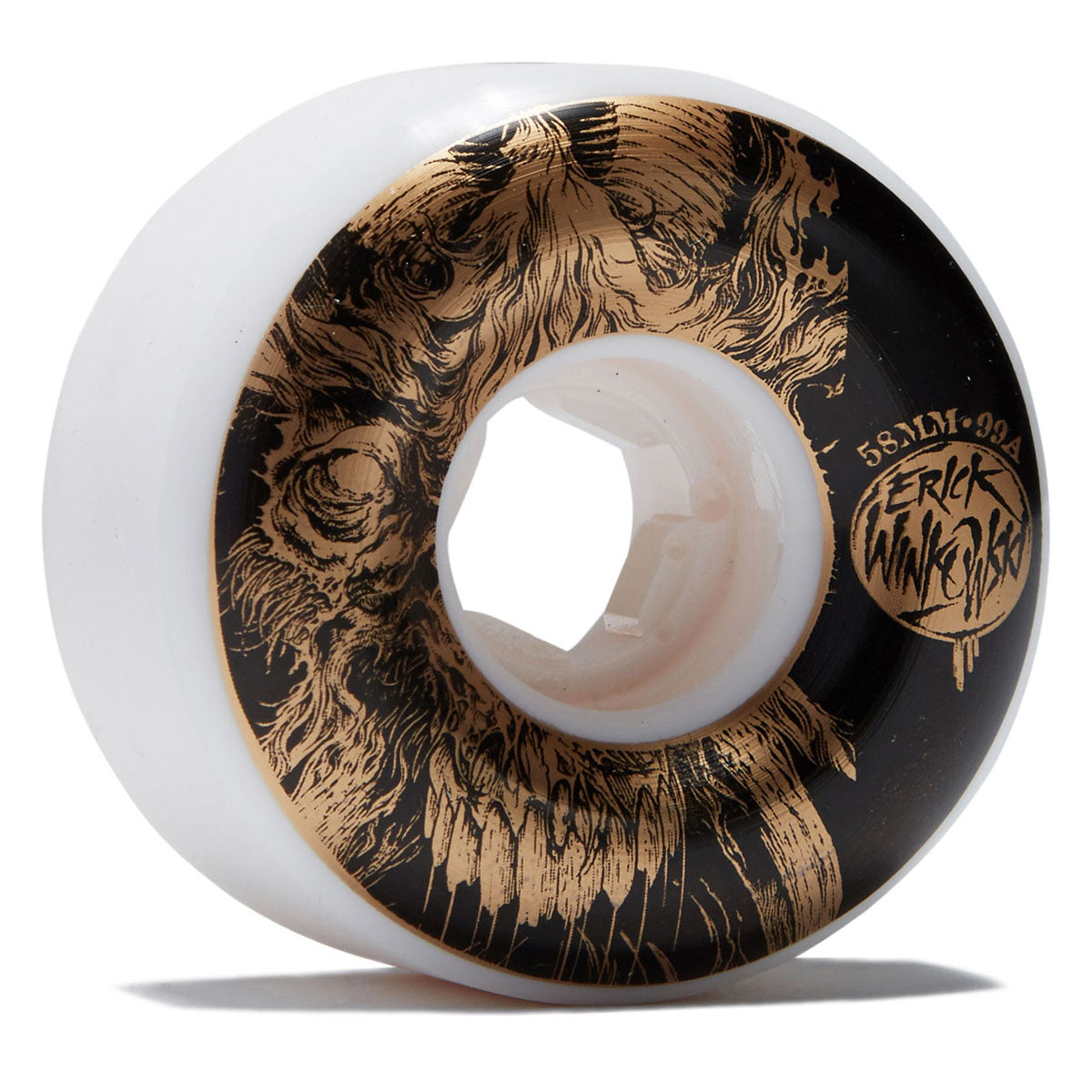 OJ Erick Winkowski Primeval Elite Chubbies 99a Skateboard Wheels - White - 58mm image 1