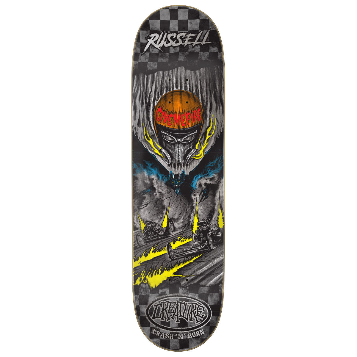 Creature Russell Crash And Burn Pro Skateboard Deck - 8.51