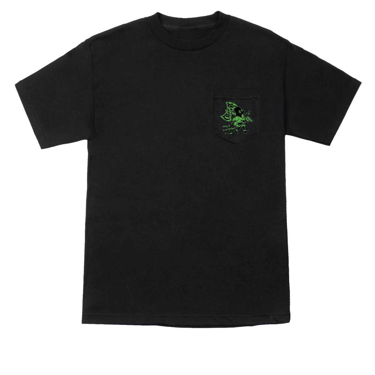 Creature 9 to 5 Pocket T-Shirt - Black image 1