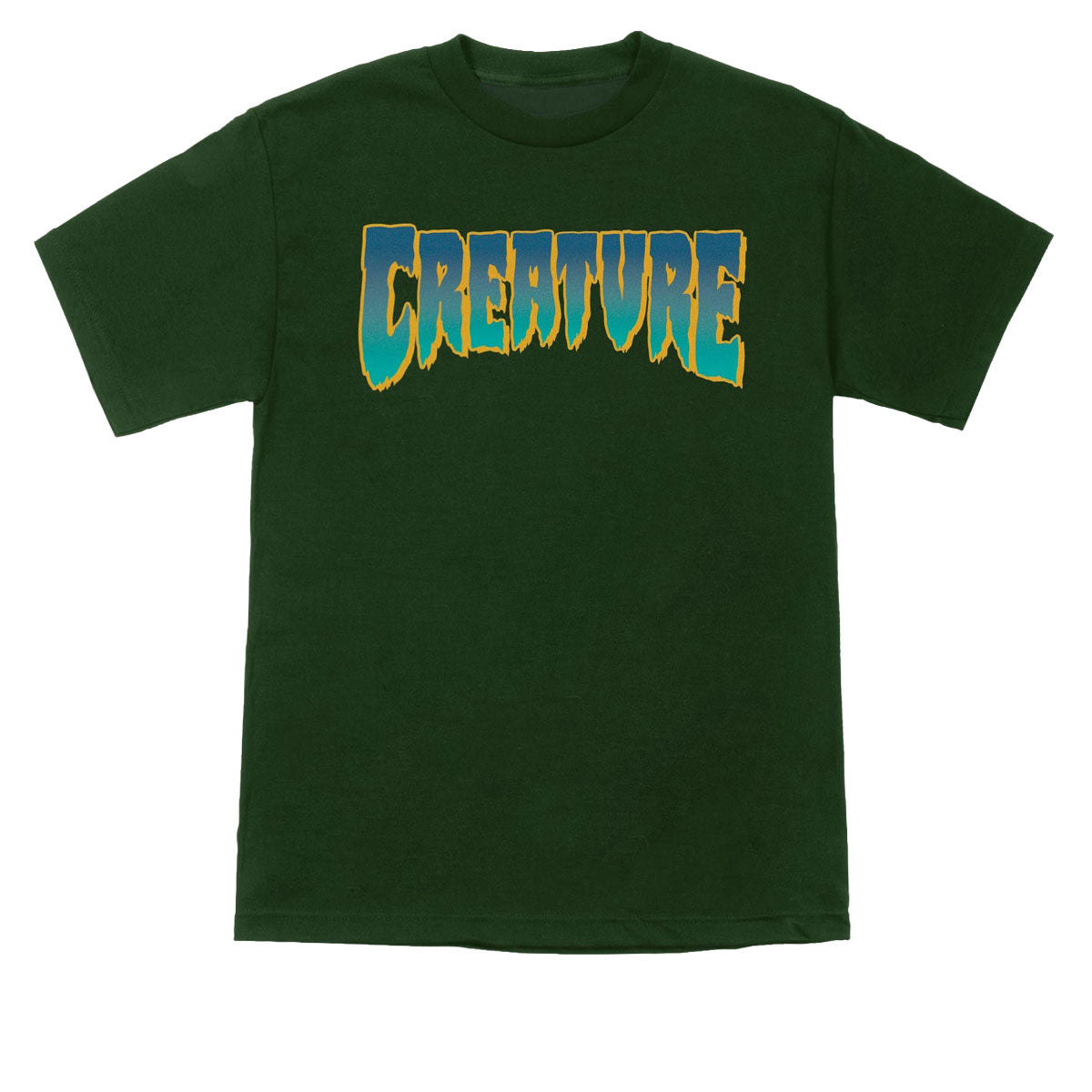 Creature Logo T-Shirt - Forest/Orange image 1