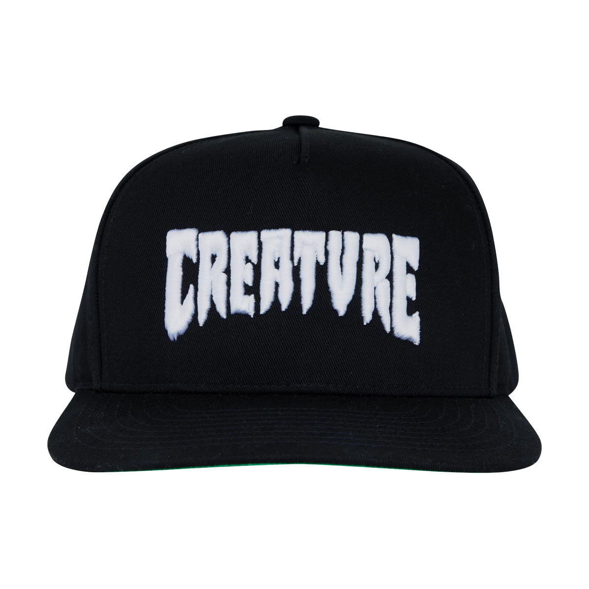 Creature Mono Logo Snapback Hat - Black image 3