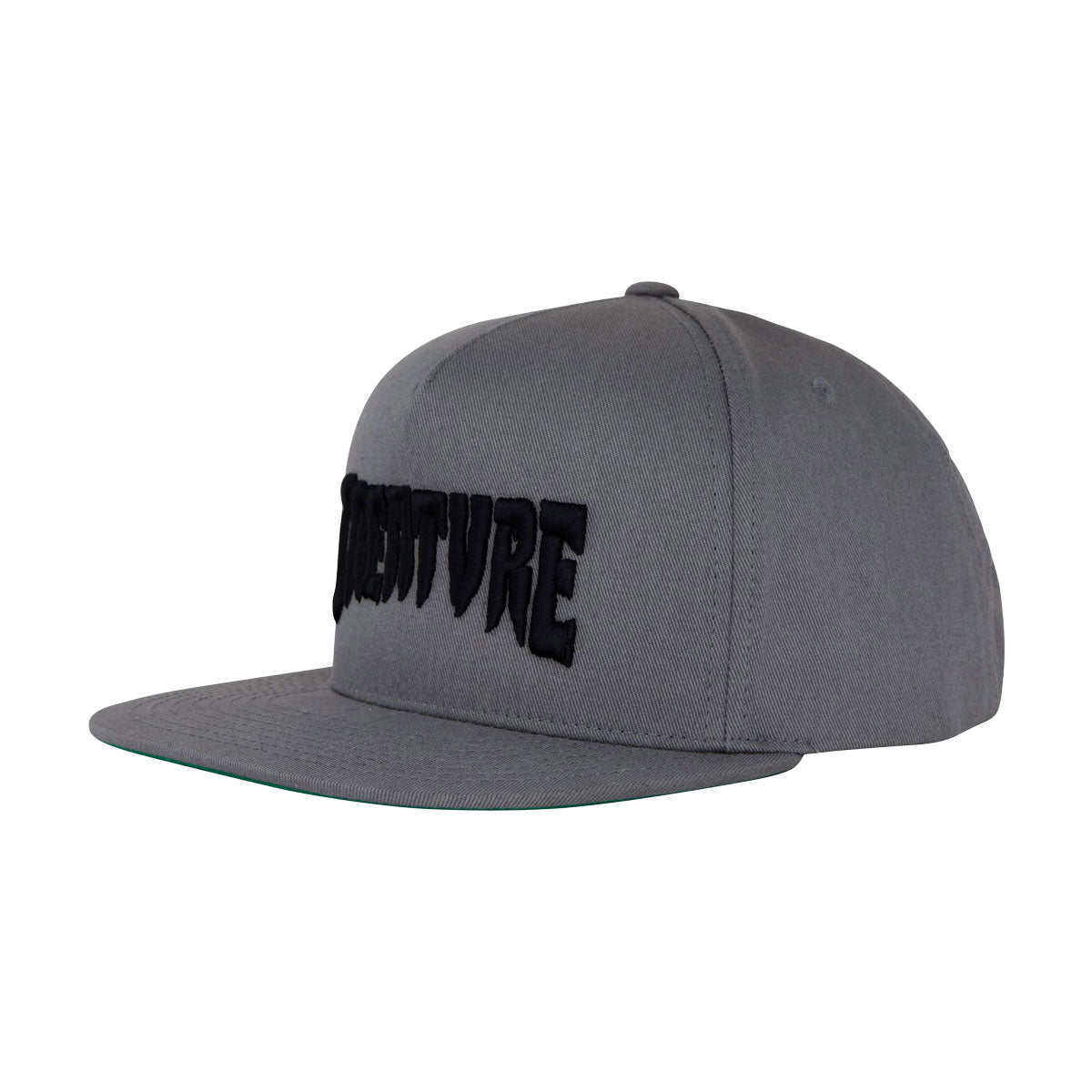 Creature Mono Logo Snapback Hat - Grey image 1